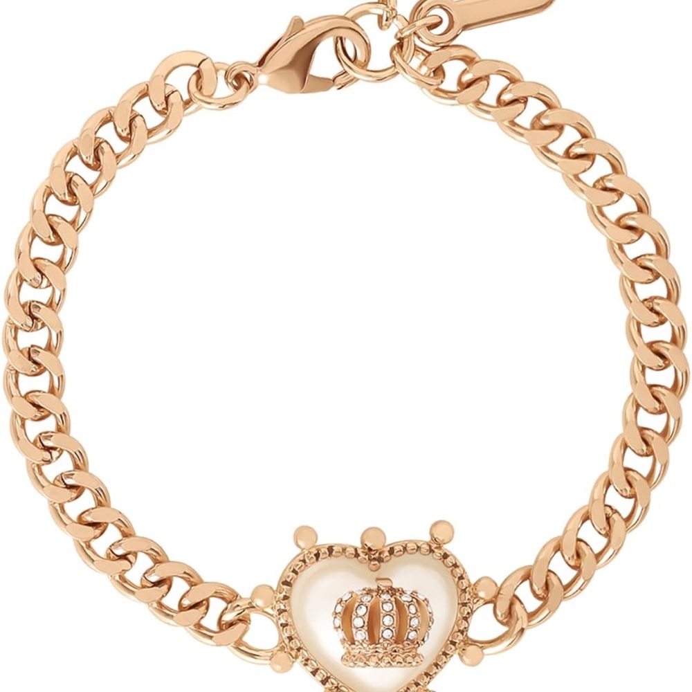 Gold Crown Heart juicy couture Bracelet